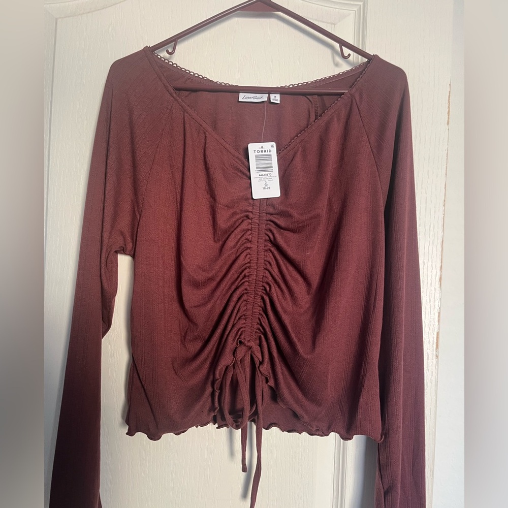 Torrid NWT love sick long sleeve shirt.  2X